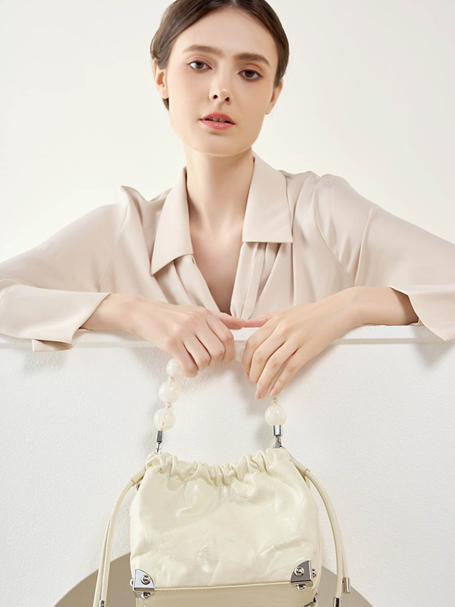 Pearl Chain Small-Capacity Shoulder Bag