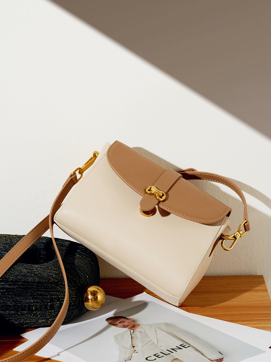 Butterfly Buckle Square Crossbody Bag