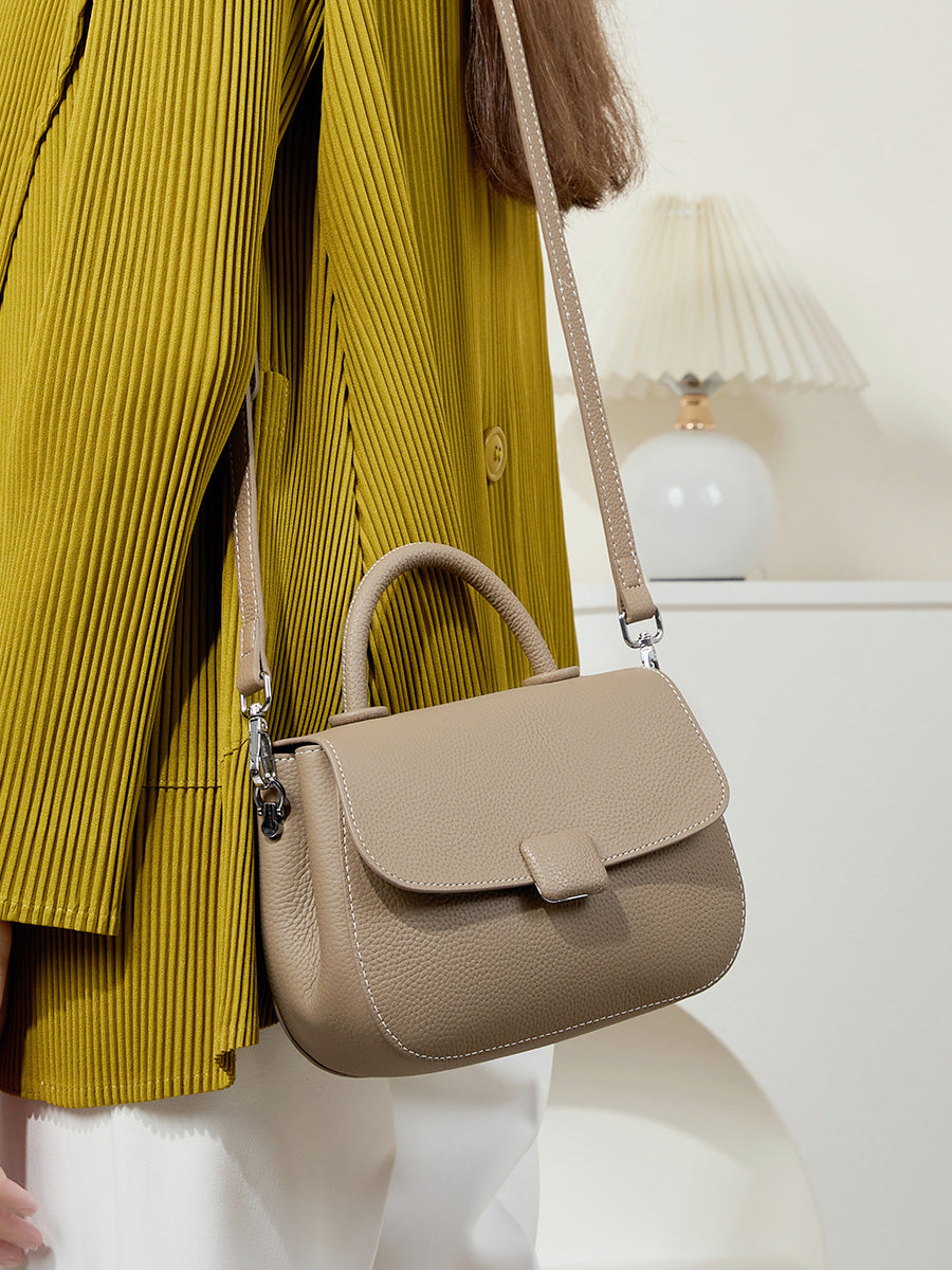 Gray Simple Small Shoulder Bag