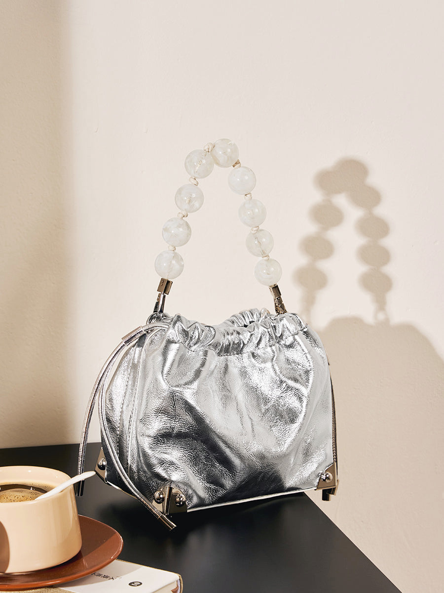 Pearl Chain Small-Capacity Shoulder Bag