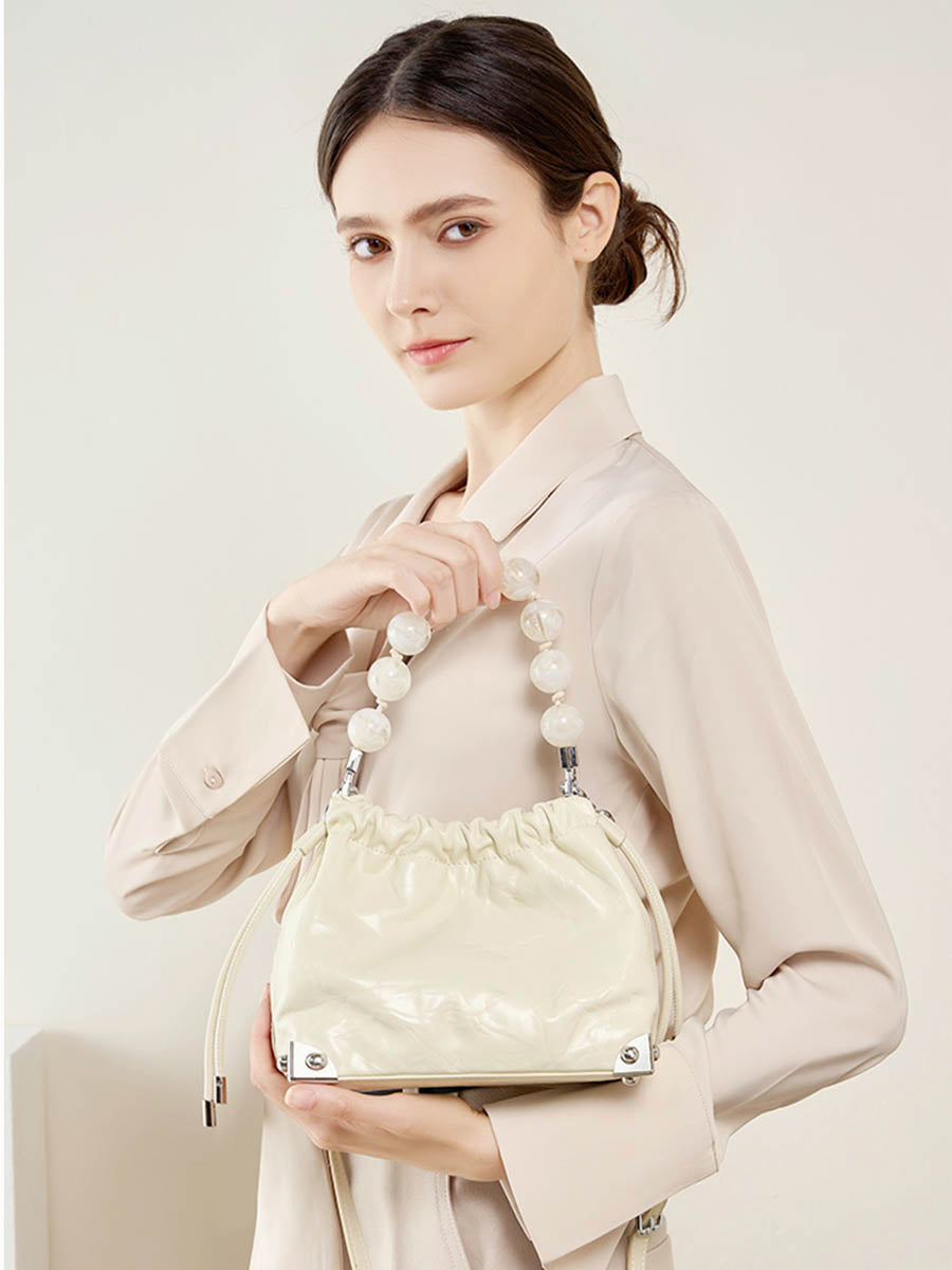Pearl Chain Small-Capacity Shoulder Bag