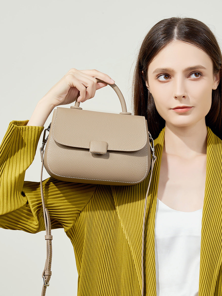 Gray Simple Small Shoulder Bag