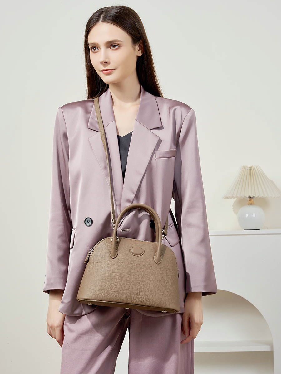 Shell-Shaped Minimalist Shoulder Bag