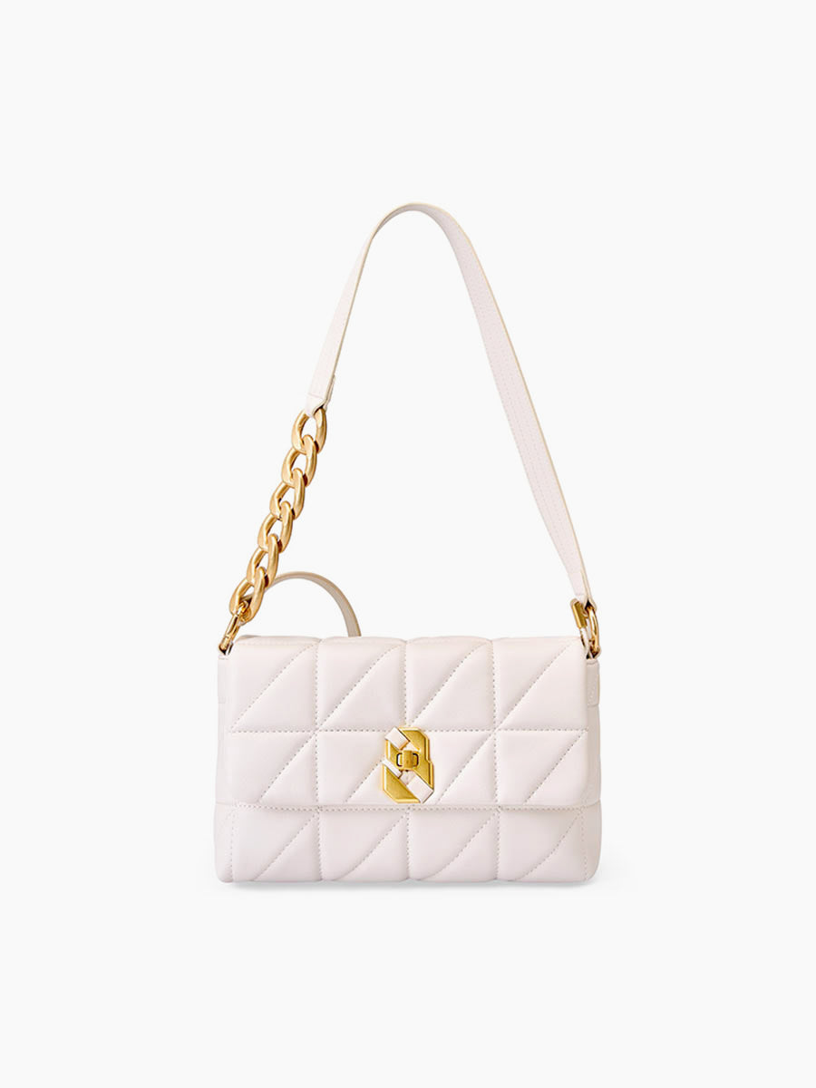 Diamond Pattern Chain Crossbody Bag