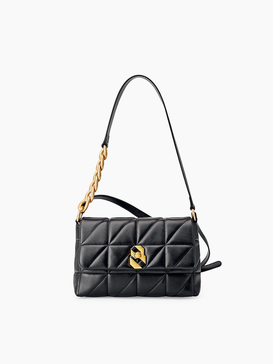 Diamond Pattern Chain Crossbody Bag
