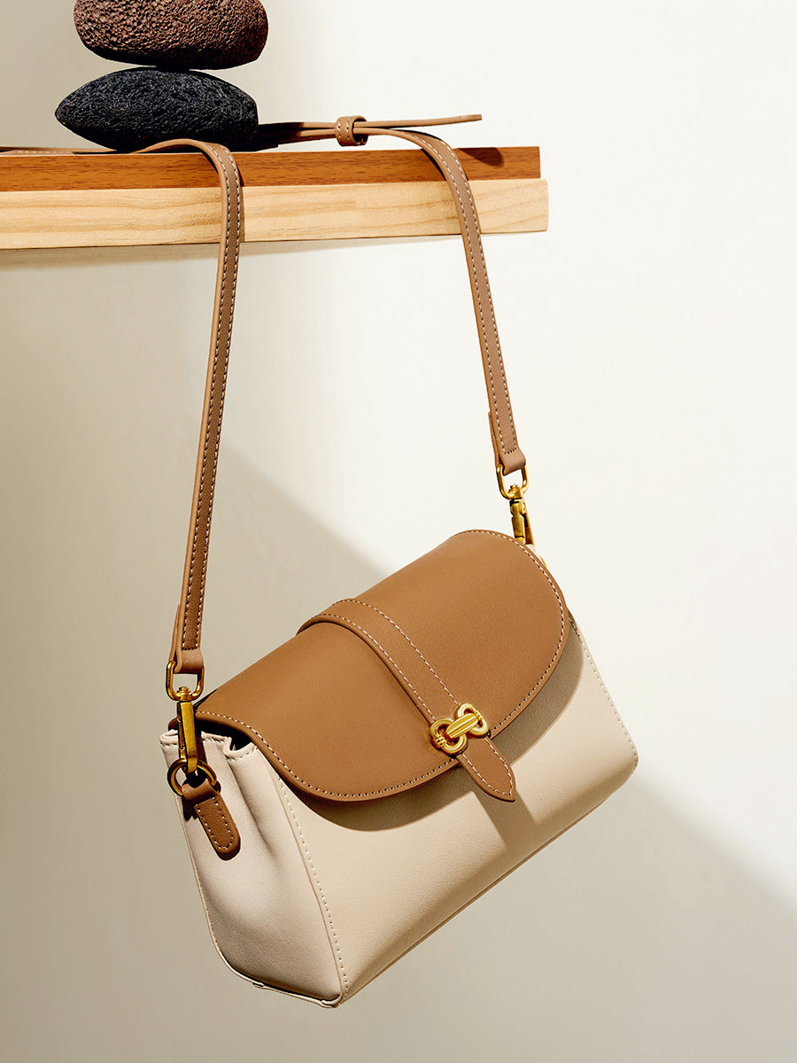 Butterfly Buckle Square Crossbody Bag