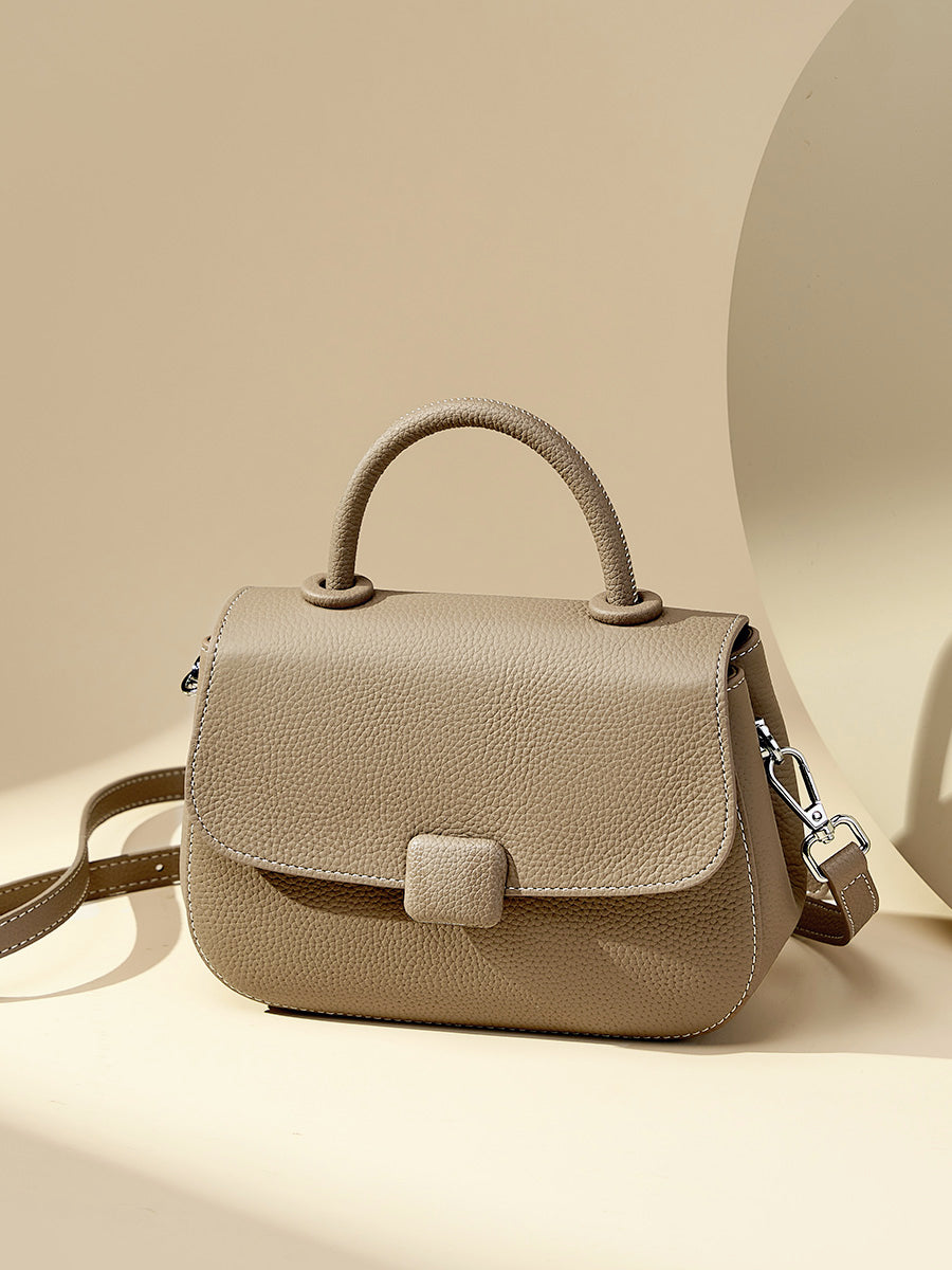 Gray Simple Small Shoulder Bag