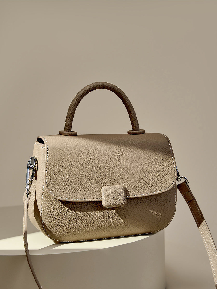 Gray Simple Small Shoulder Bag