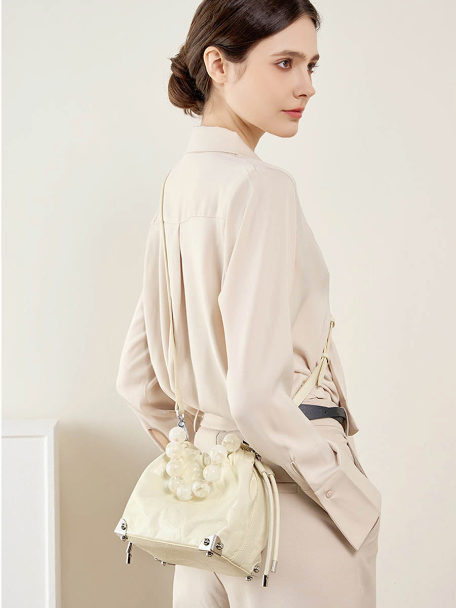 Pearl Chain Small-Capacity Shoulder Bag