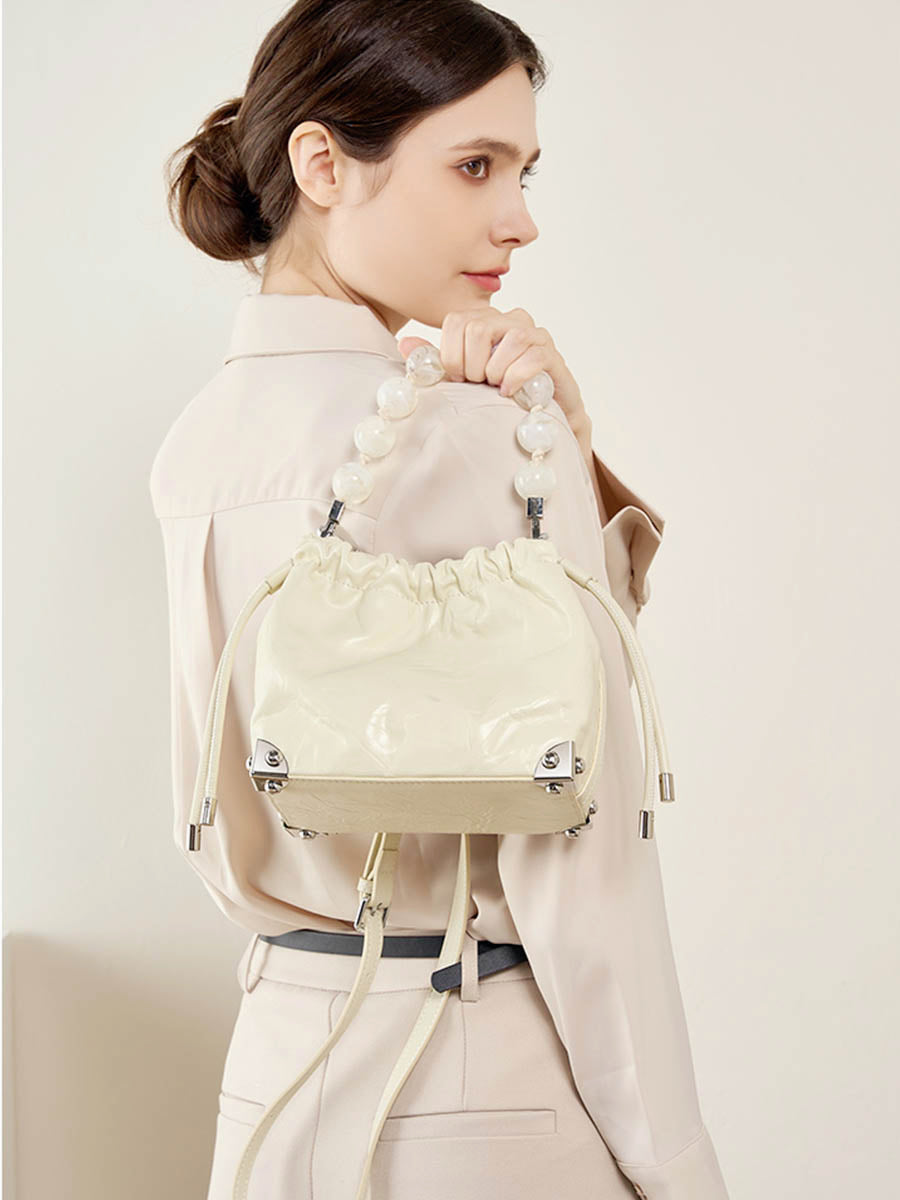 Pearl Chain Small-Capacity Shoulder Bag