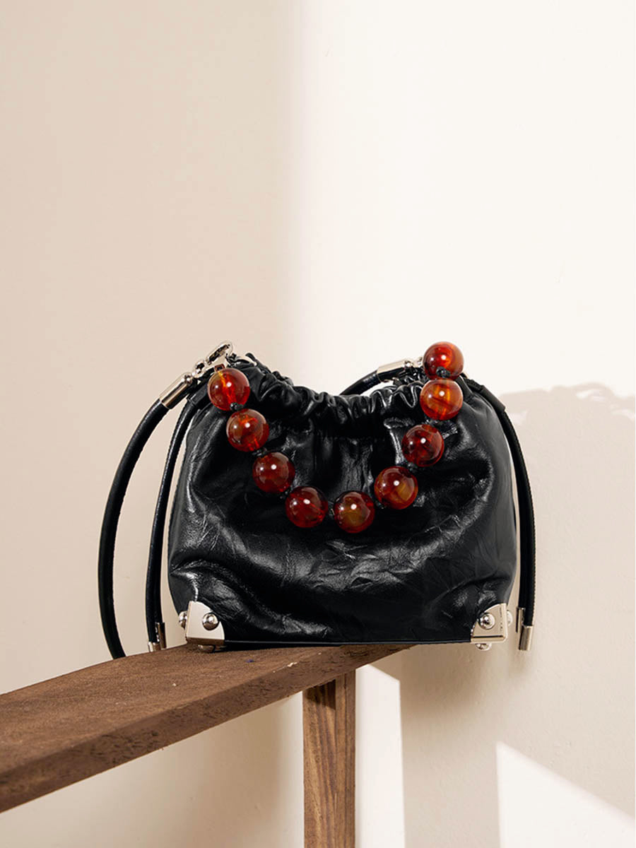 Pearl Chain Small-Capacity Shoulder Bag