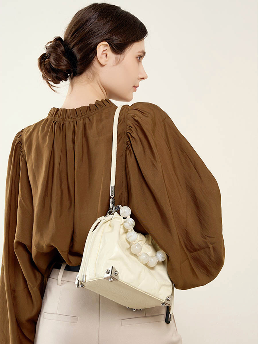 Pearl Chain Small-Capacity Shoulder Bag