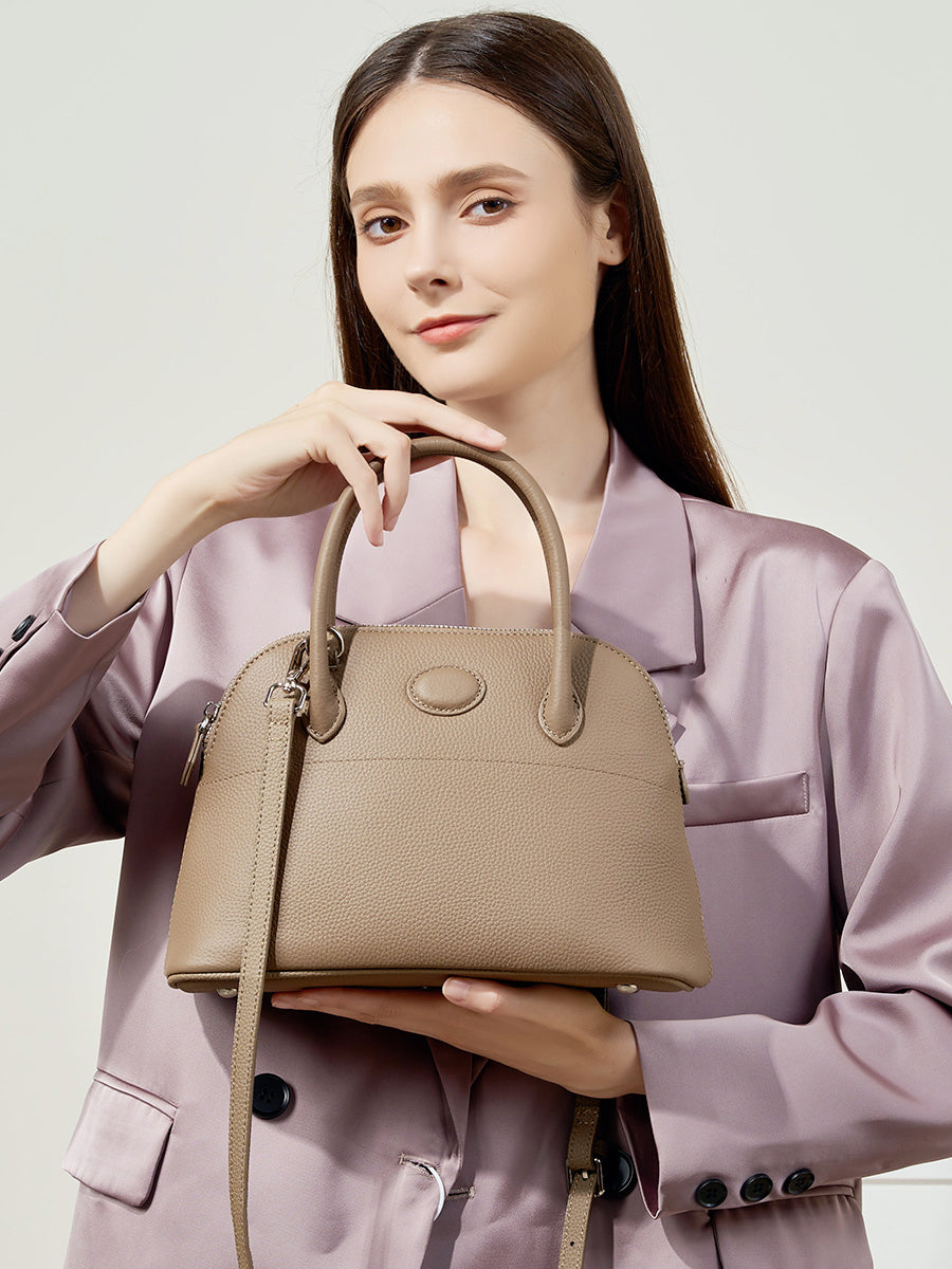 Shell-Shaped Minimalist Shoulder Bag